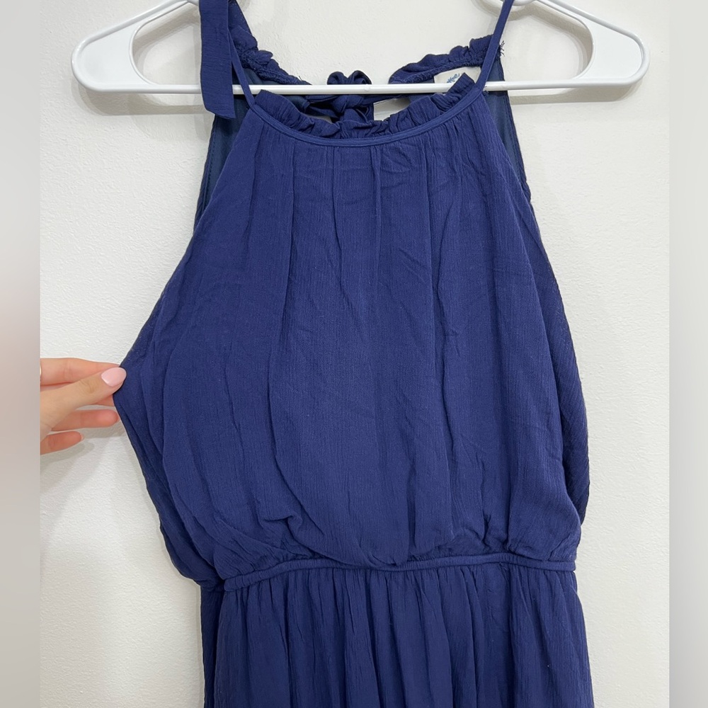 Blue Halter Dress